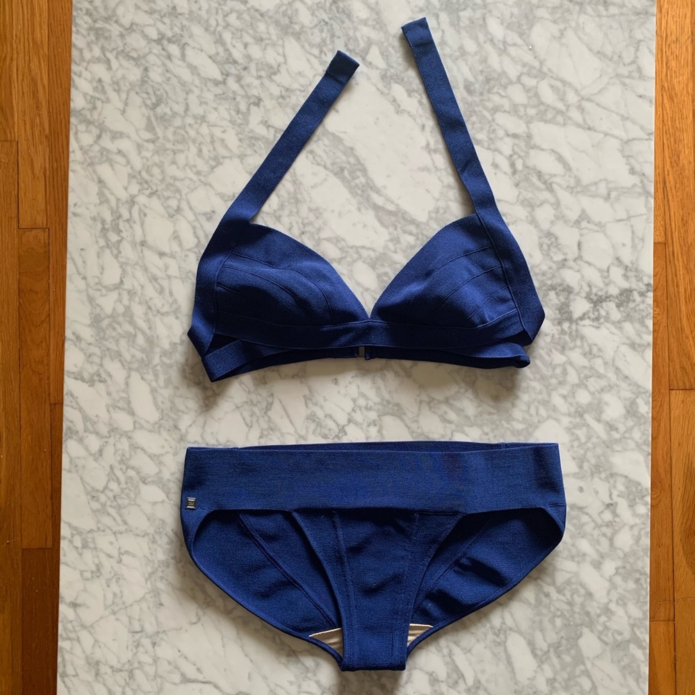 Herve Leger Royal Blue Bikini 👑 👙